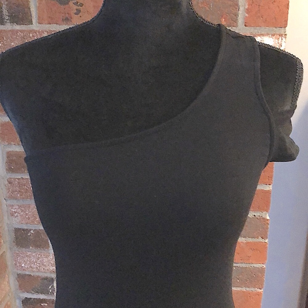 NEVER WORN! Super Cute One-Sleeve Black Top!